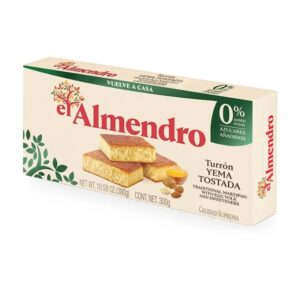 Turrón El Almendro Marcepan z Prażonym Żółtkiem Bez Cukru, 200 g